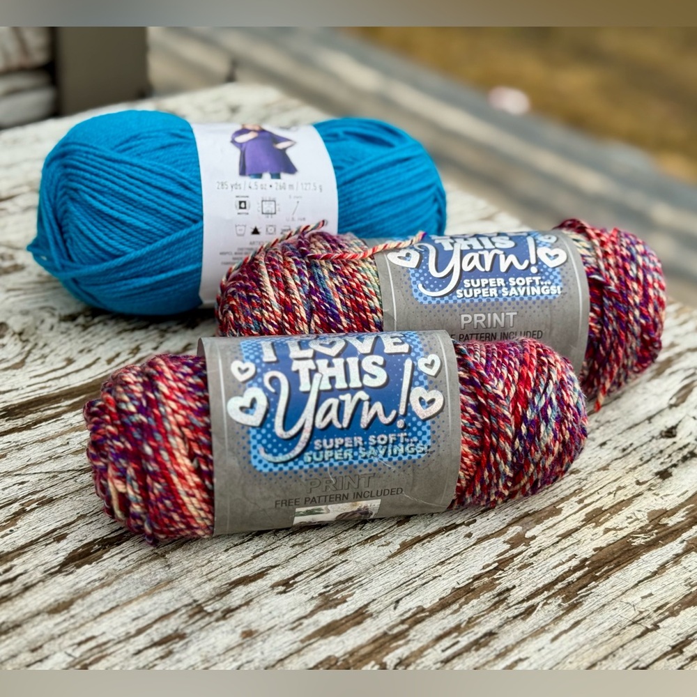 I Love This Yarn! Super Soft Yarn - Multicolor and Blue